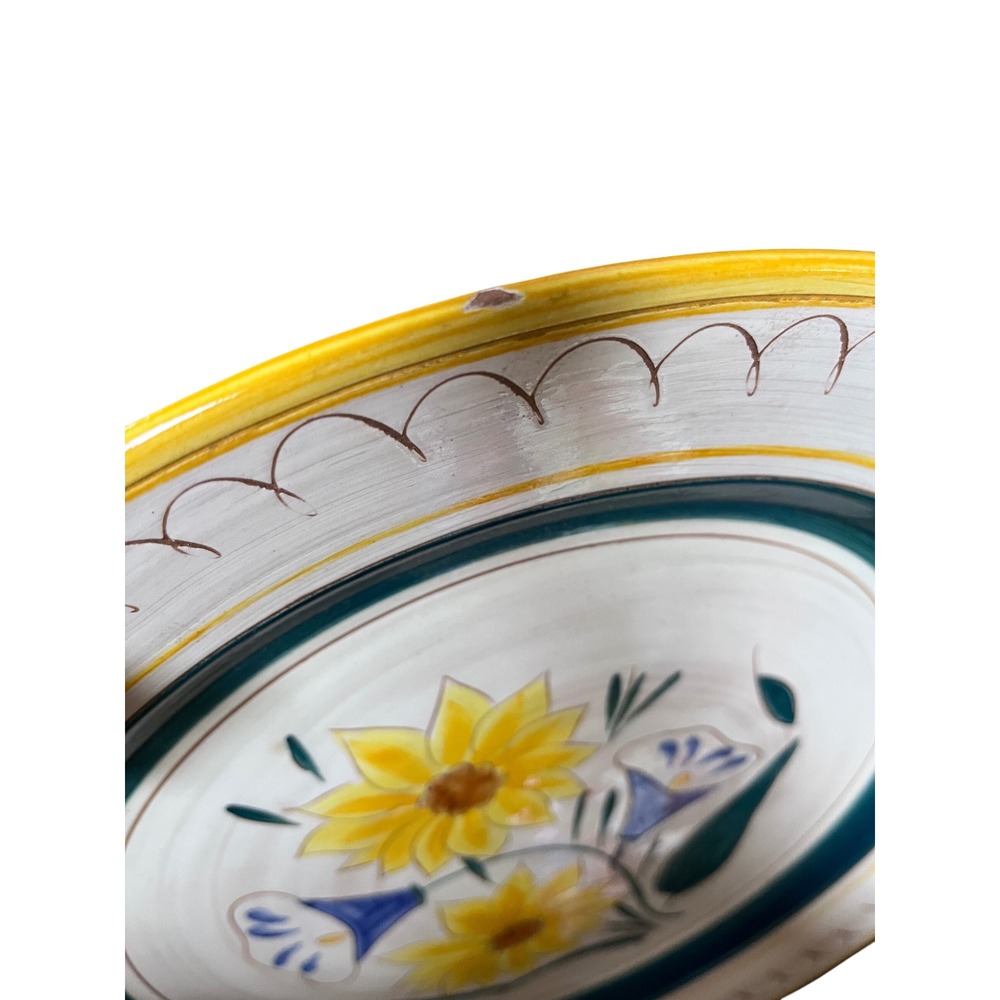 Stangl Terra Rose Garden Flower Charger Platter Hand Painted Italy - Picture 5 of 5